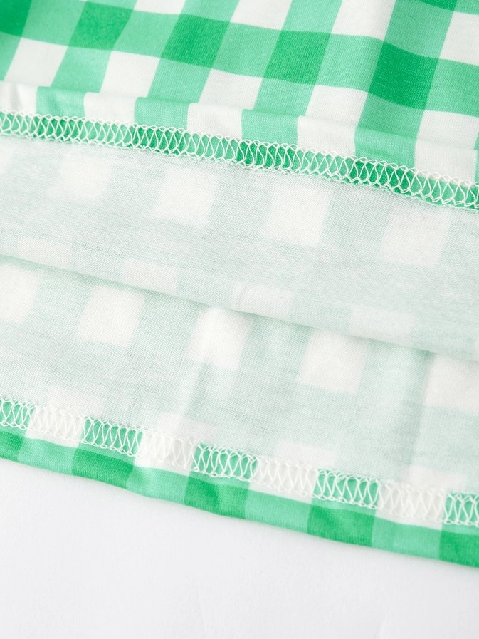 Green Gingham Dress