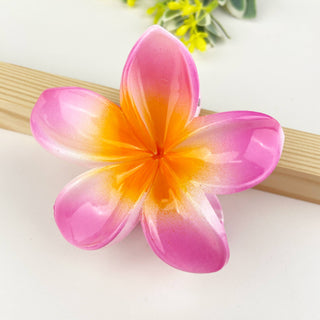 Colorful Plumeria Hair Clip - Choose Color