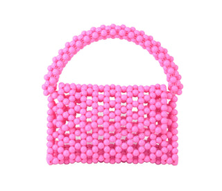 70's Style Hand-Beaded Satchel - Choose Color
