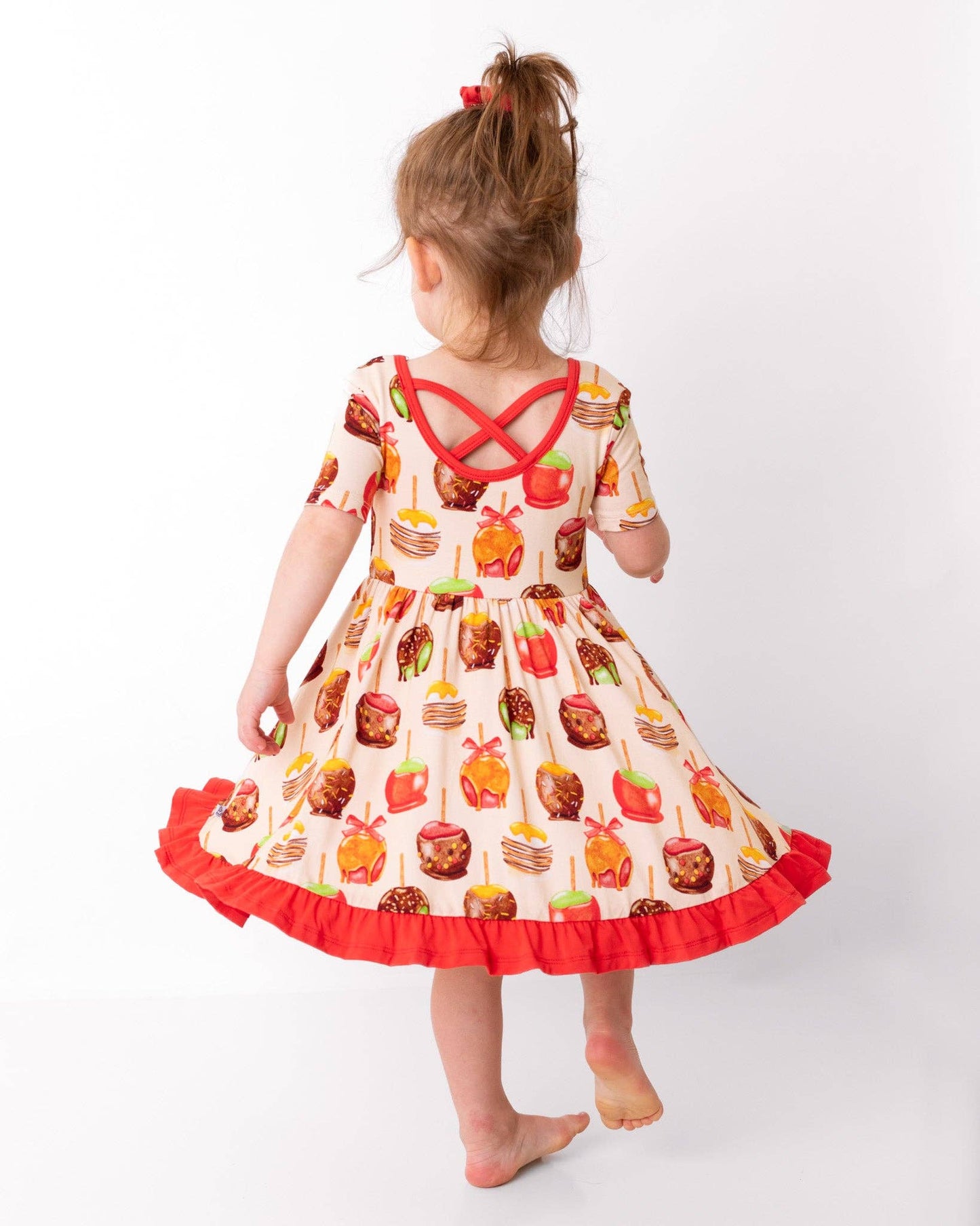 Candy Apples Bamboo Ruffle Dress