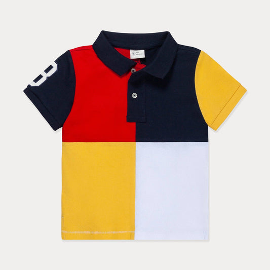 Harlequin Yellow Red Polo Shirt
