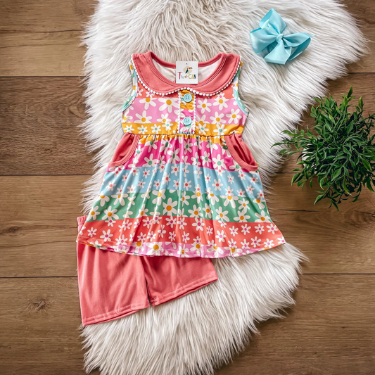 Dancing Daisies Short Set