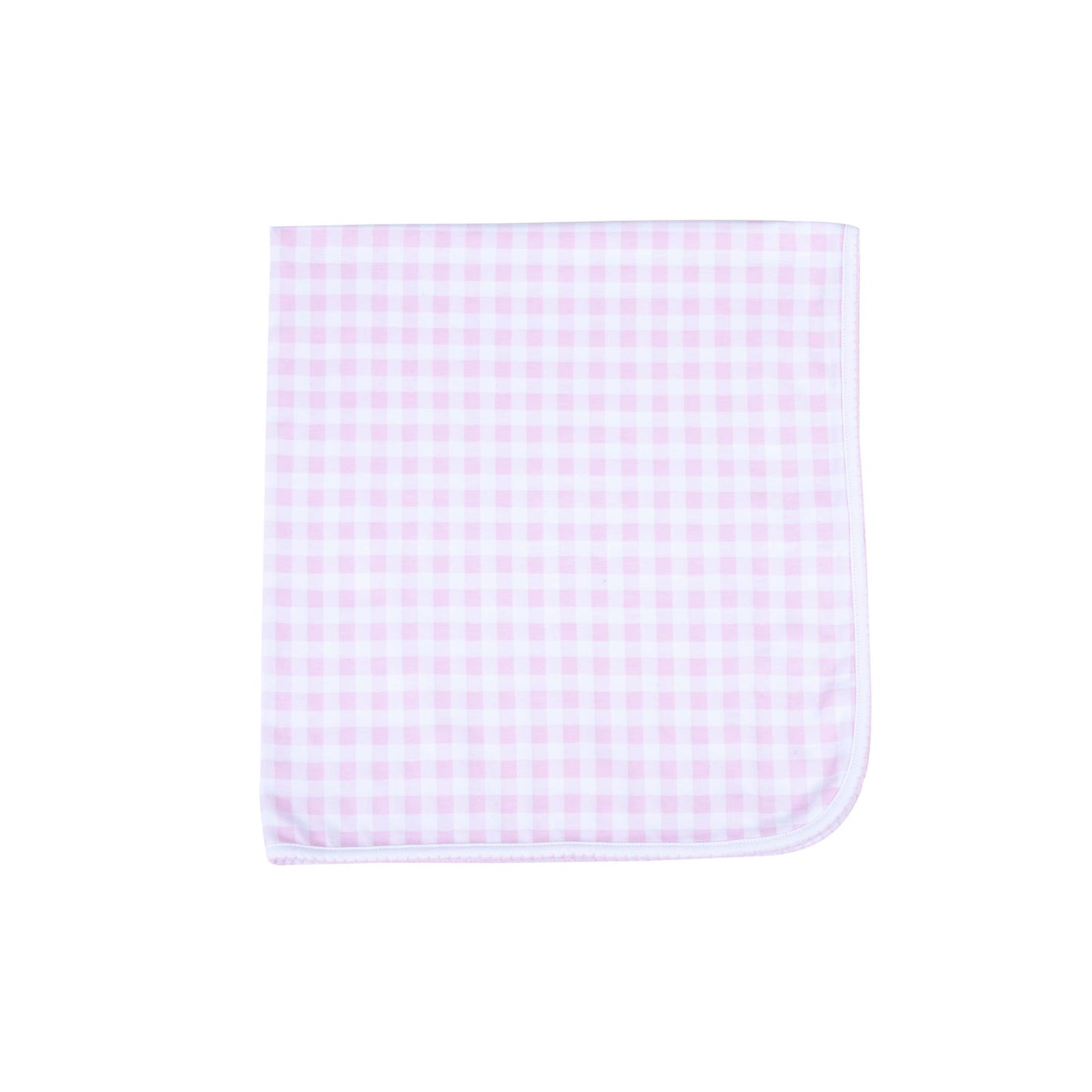 Baby Checks Receiving Blanket - Pink
