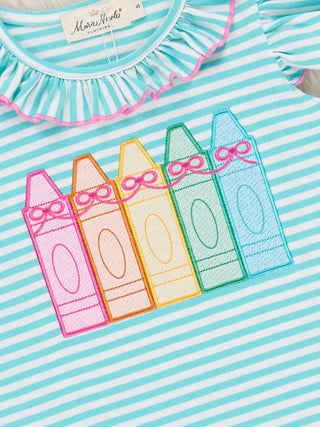 Color Me Happy Striped Crayon Dress