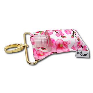 Pink Cherry Blossoms SaniClip Mini Hand Sanitizer Holder