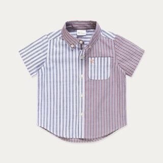 Baby Boy Dress Shirt, Baby Button Down Shirt Oxford Striped
