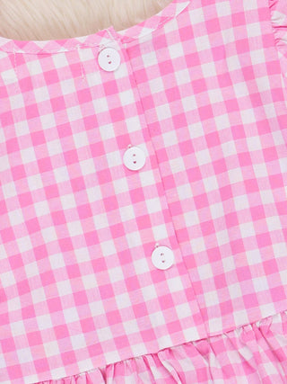 Gingham Bow Pencil Denim Outfit