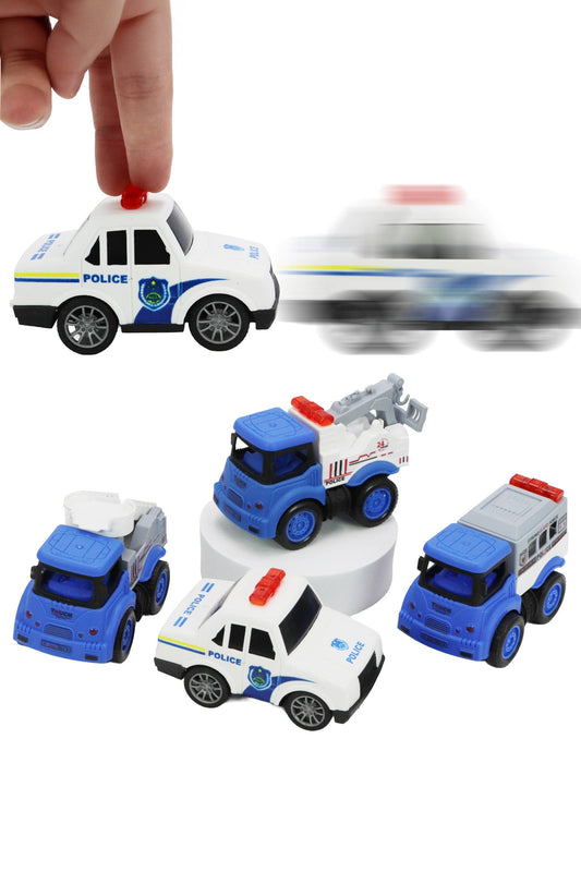 Police Diecast Pull Back Wind-Up Vehicle