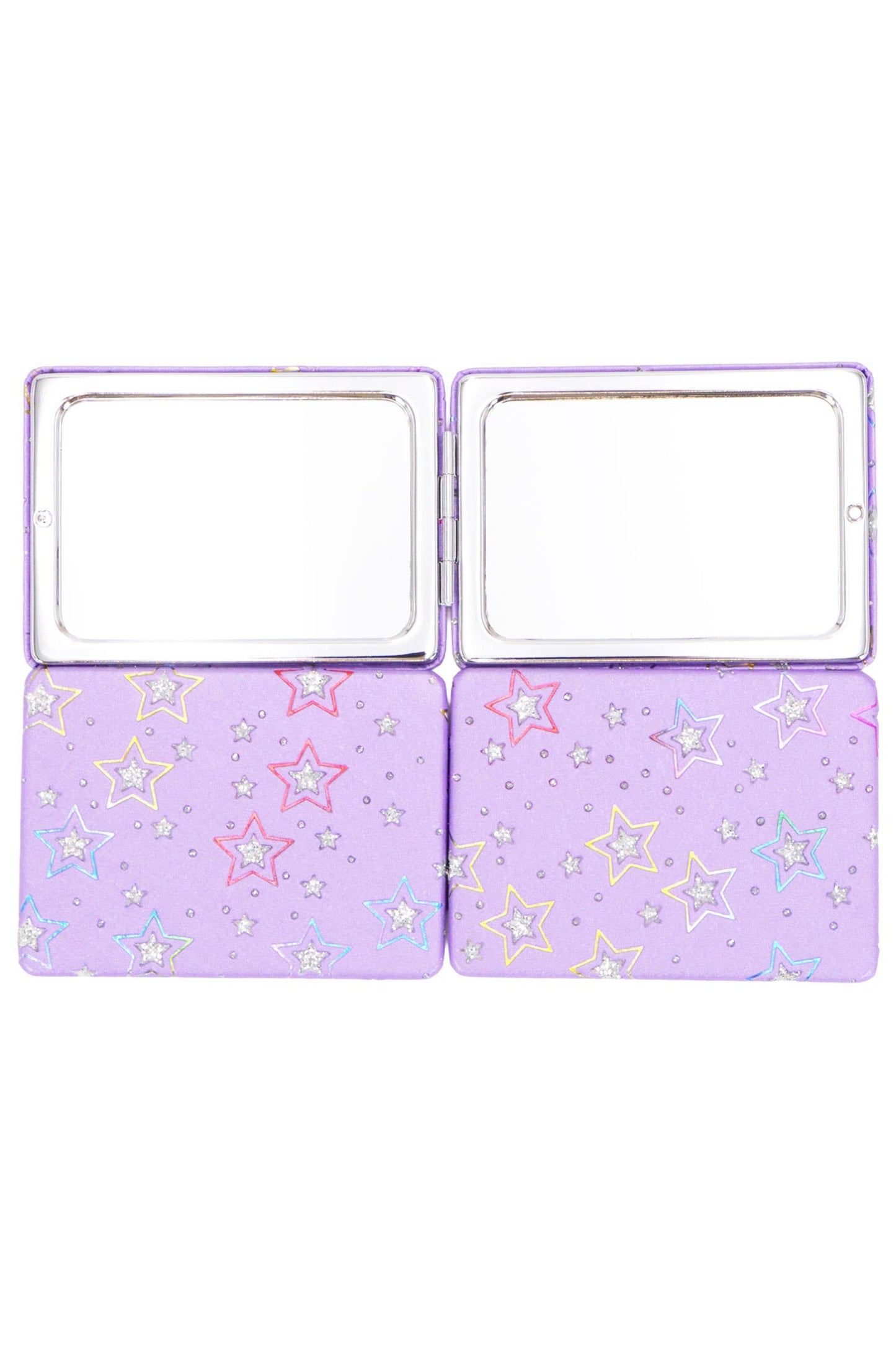 Star Glitter Rainbow Matte Compact Mirror