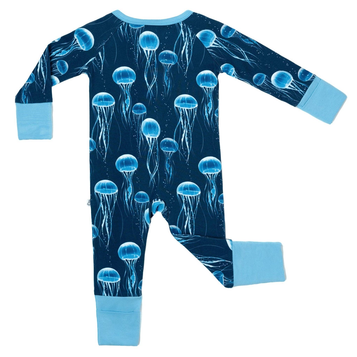 Blue Jellies Bamboo Zipper Pajamas