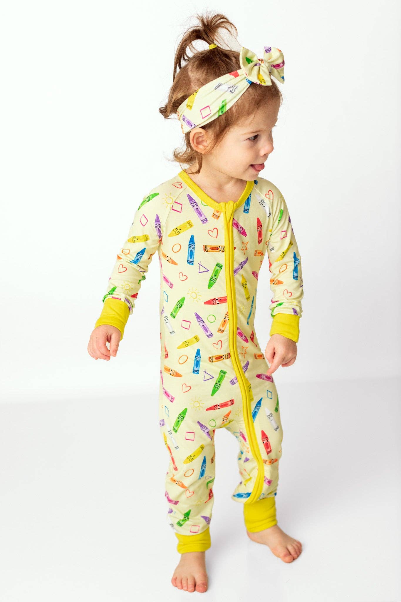 Crayon Crew Bamboo Zipper Romper