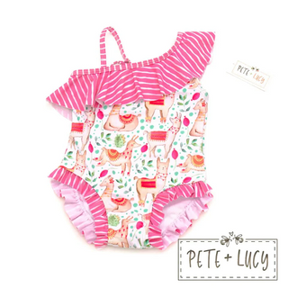 Sweet Llamas One Piece Swimsuit
