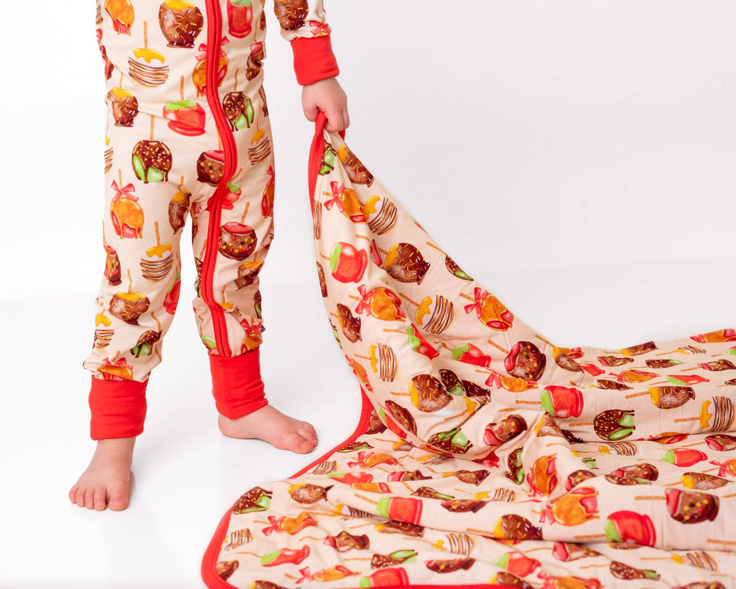 Candy Apples Mini Quilted Bamboo Blanket