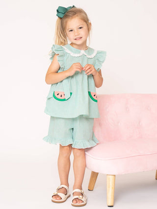 Watermelon Sweetie Ruffle Outfit