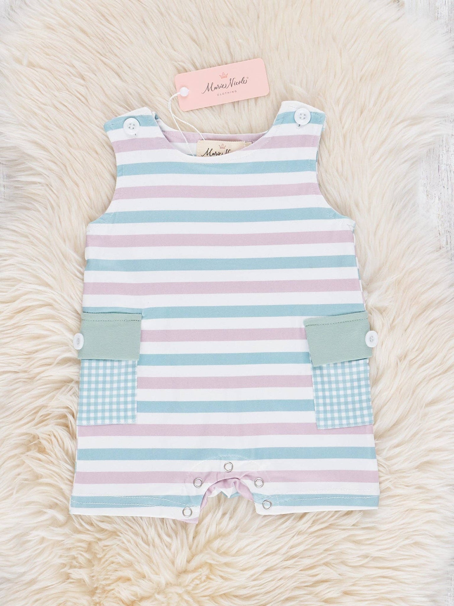 Sage Stripes Pocket Johnny
