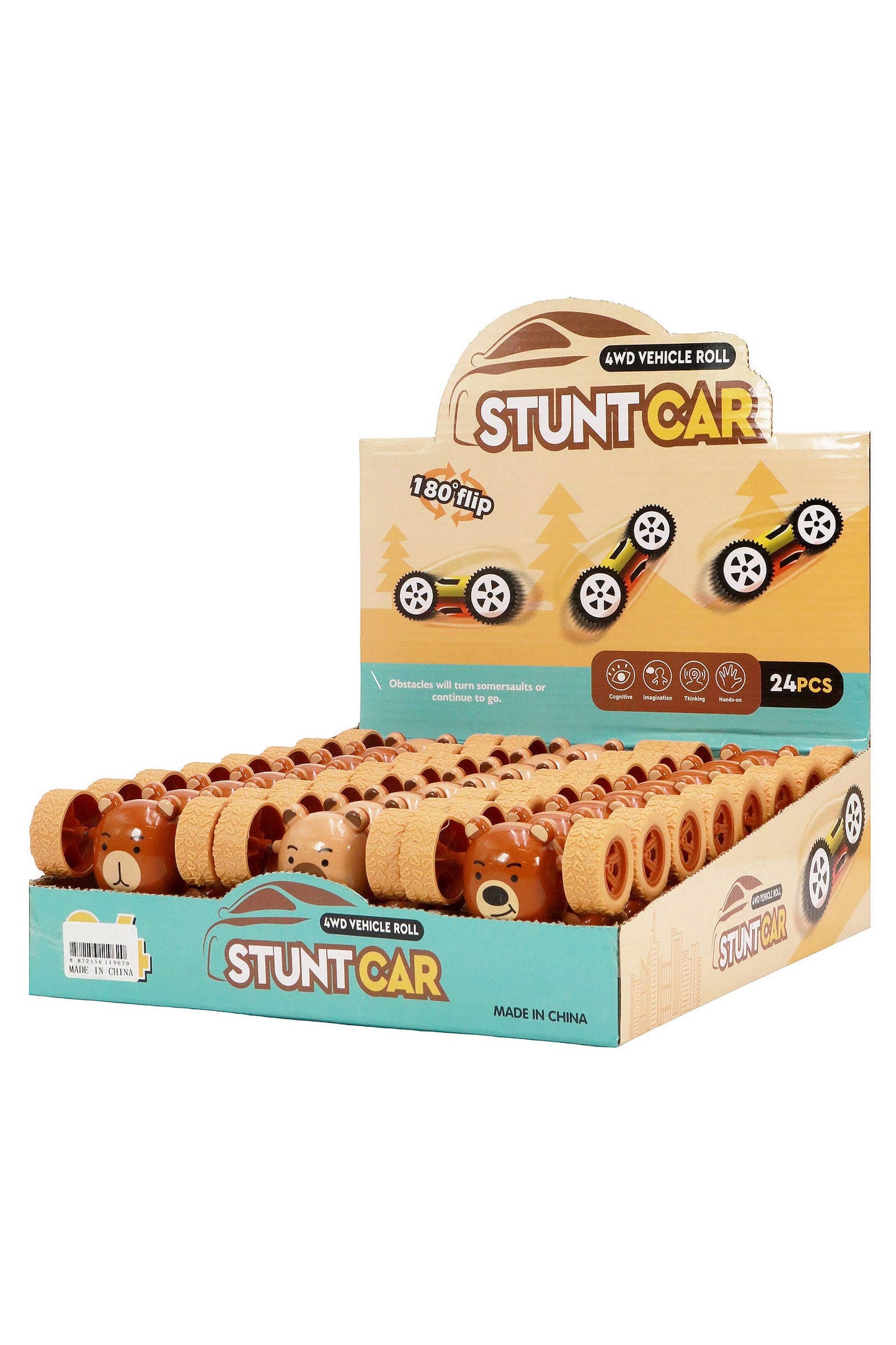 Capybara Teddy Bear Wind-up Car Toy