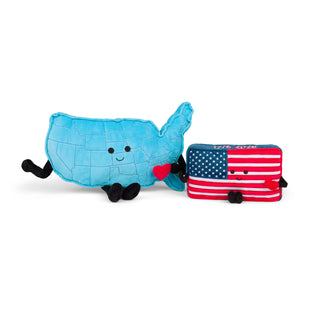 America 250 USA Mascot Plush | USA Map Souvenir | Plush Toy