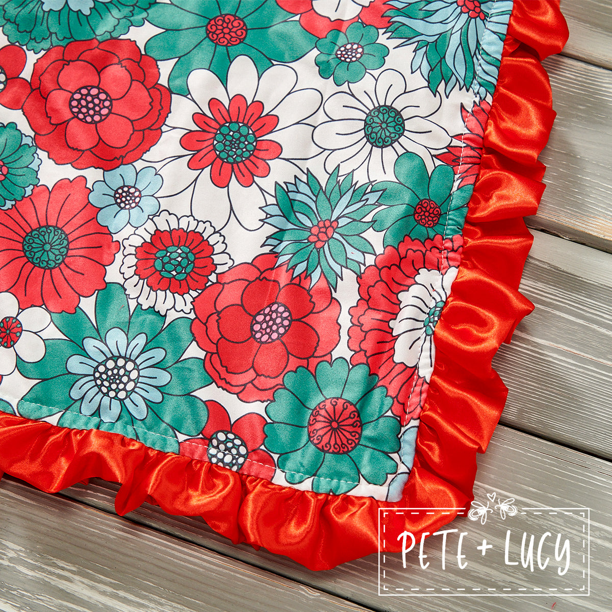 Bunches of Flowers Minky Blanket