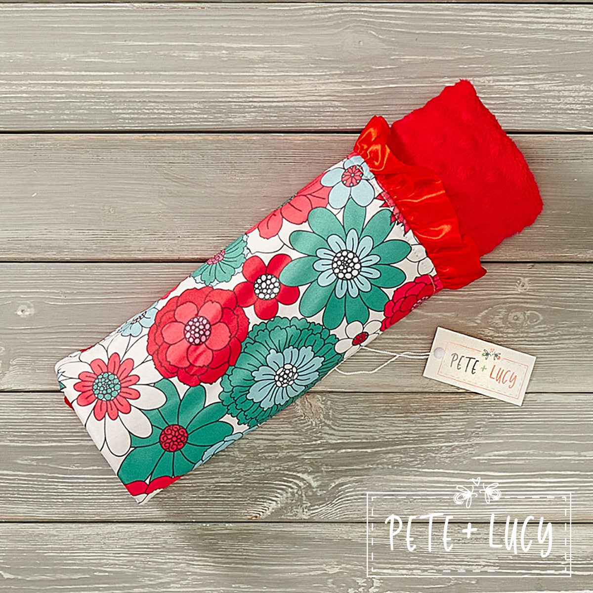 Bunches of Flowers Minky Blanket