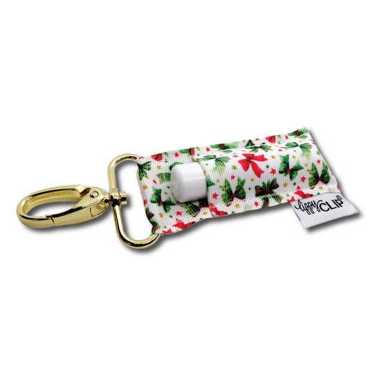 Christmas Bows LippyClip® Lip Balm Holder for Chapstick