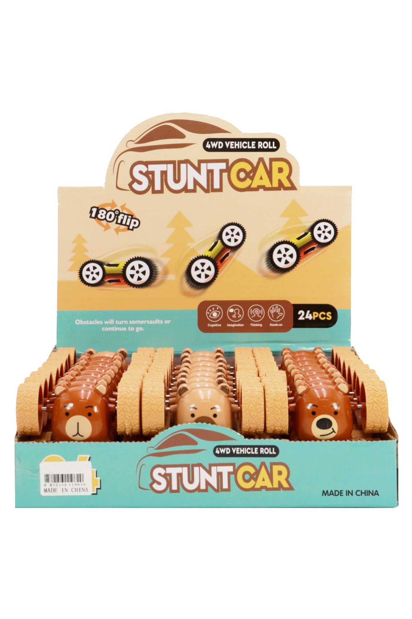 Capybara Teddy Bear Wind-up Car Toy