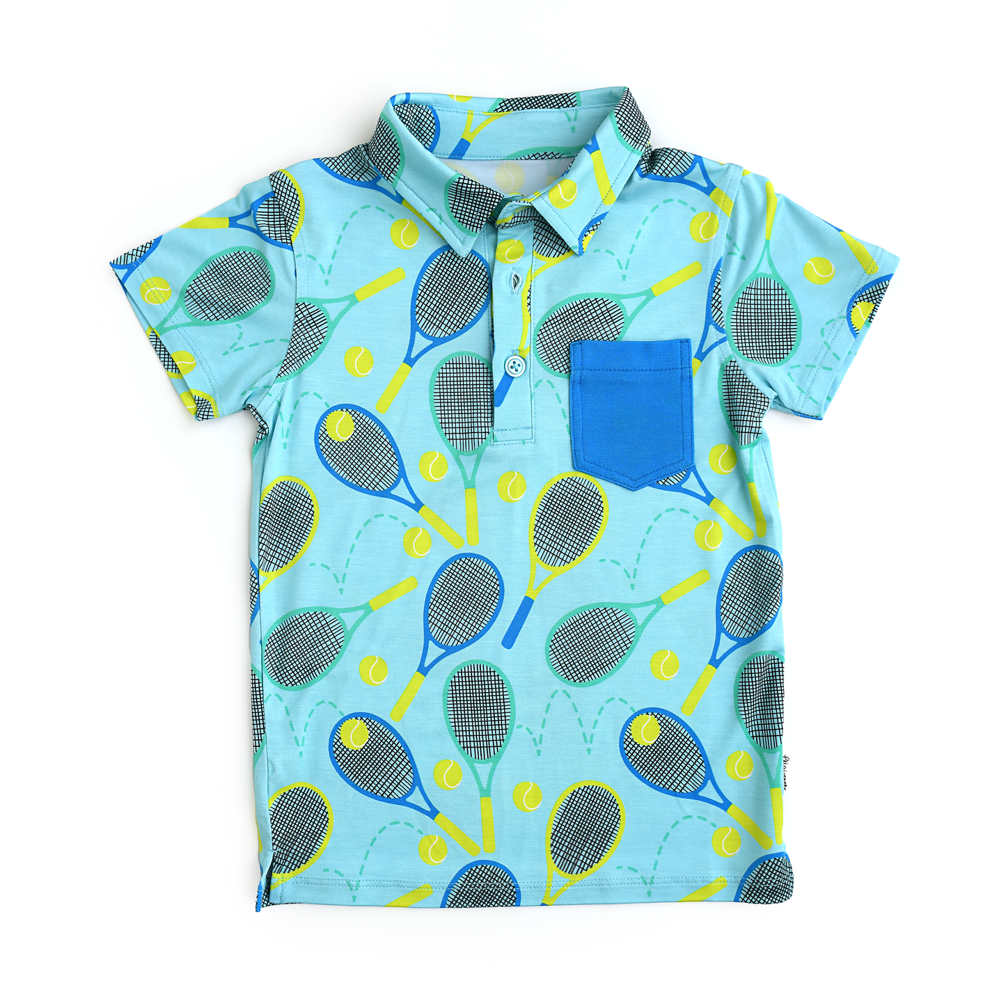 Roger Blue Tennis Bamboo Polo Shirt