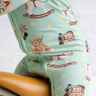 Vintage Toys  Convertible Bamboo Zipper Baby Pajamas