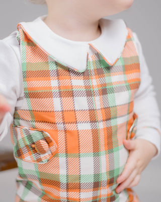 Autumn Plaid Boys' Jonjon & Knit Shirt Set