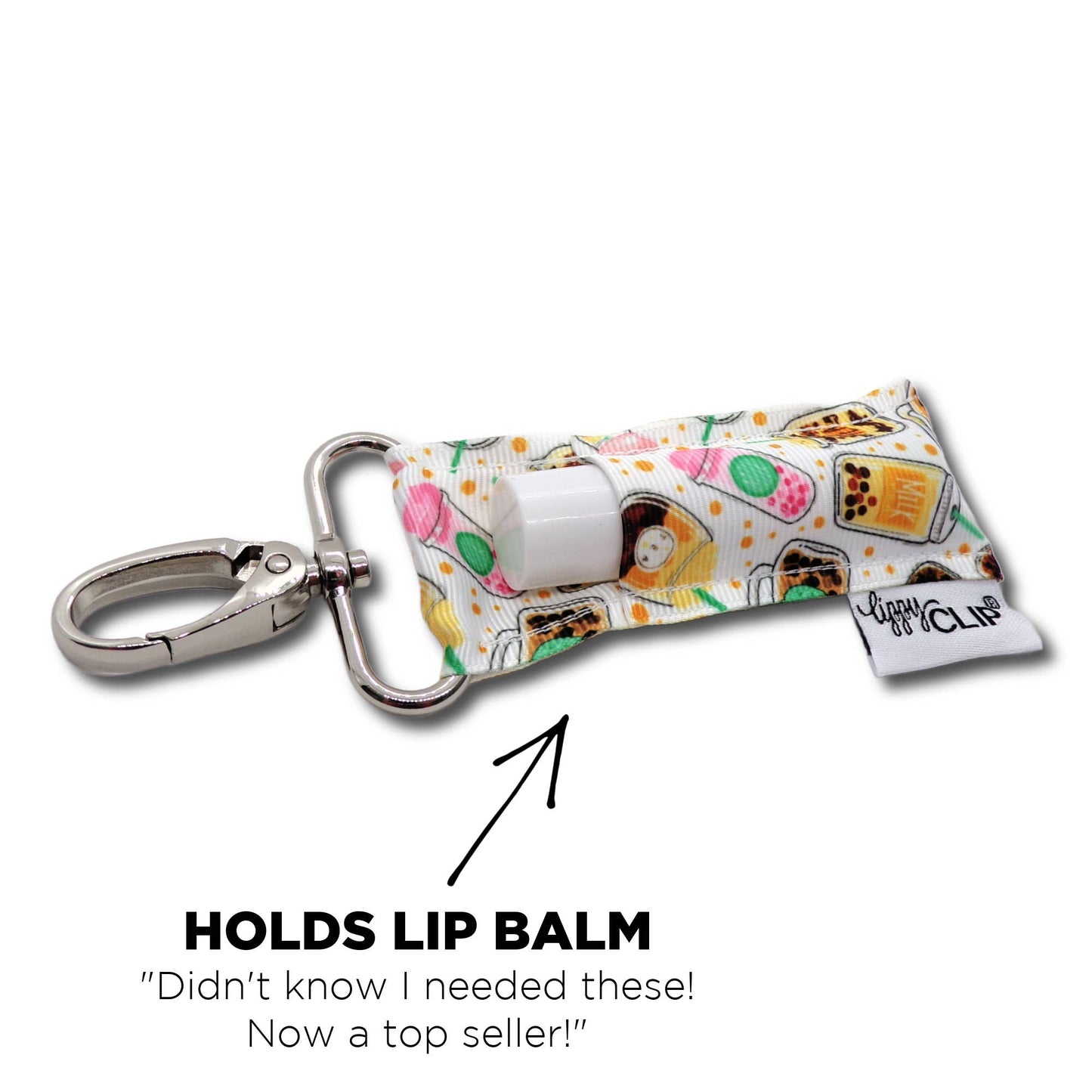 Boba Tea LippyClip® Lip Balm Holder for Chapstick
