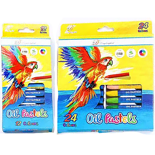 Color Oil Pastel Set - Choice of 12 or 24 Piece Set