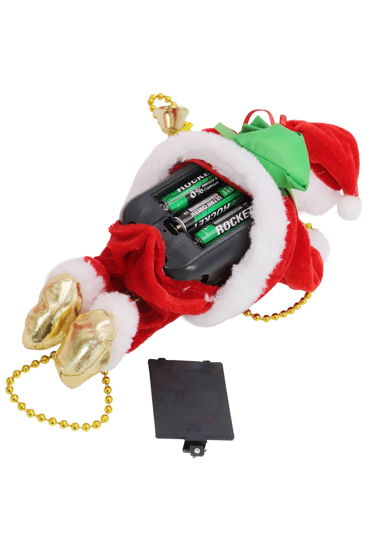 Santa Claus Climbing Music Playing Ornament