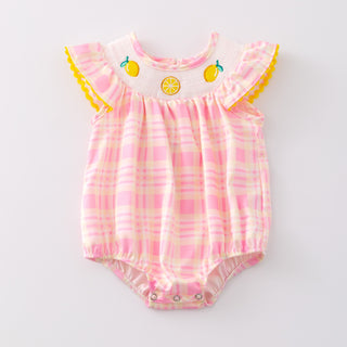 Lemon Smocked Romper