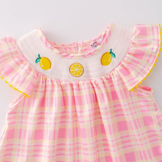 Lemon Smocked Dress