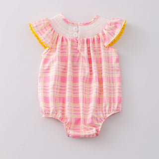 Lemon Smocked Romper