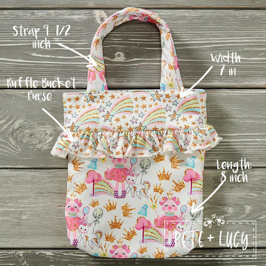 Dazzlin' Piggies Bucket Purse