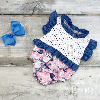 Vintage Tea Party Romper