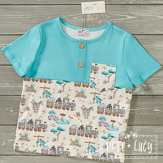 Safari Train Boy's Shirt