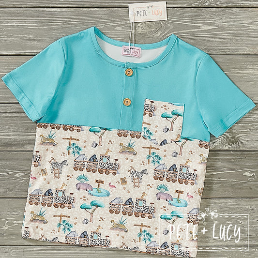 Safari Train Boy's Shirt