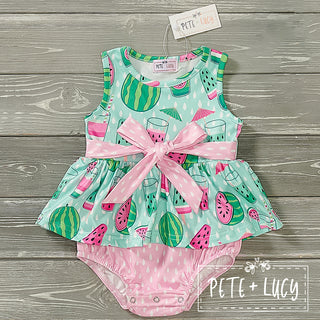 Pink Watermelon Romper