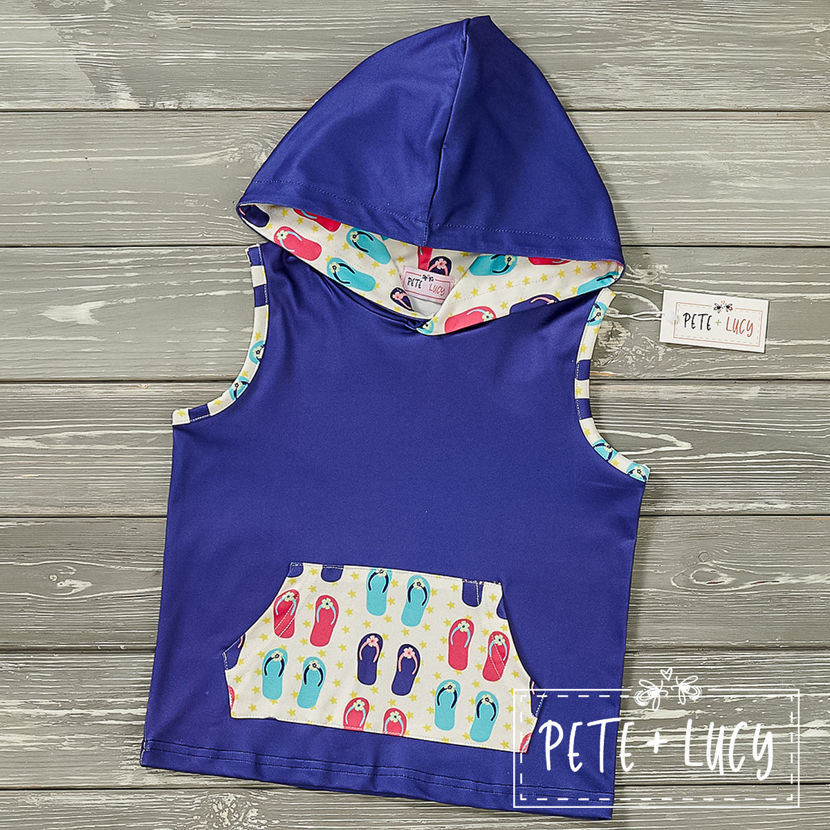 Sand Slippers Sleeveless Hoodie