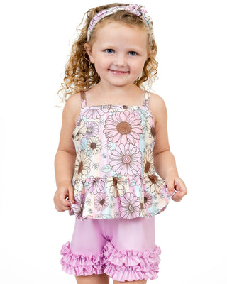 Summer Floral Shorts Set
