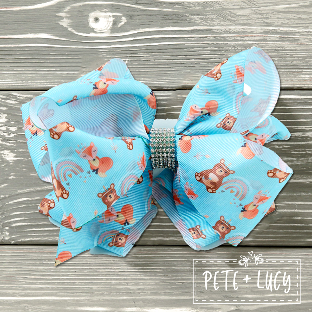 Native Forest Friends Suspender Dress with Matching Bow