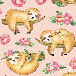 I Love Sloths Minky Blanket