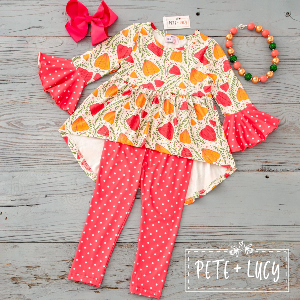 Dancing Tulips Pants Set