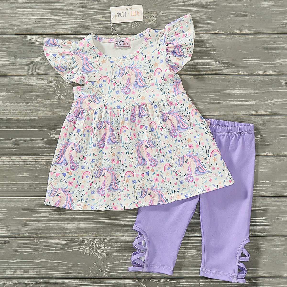 Lovely Unicorn Capri Set