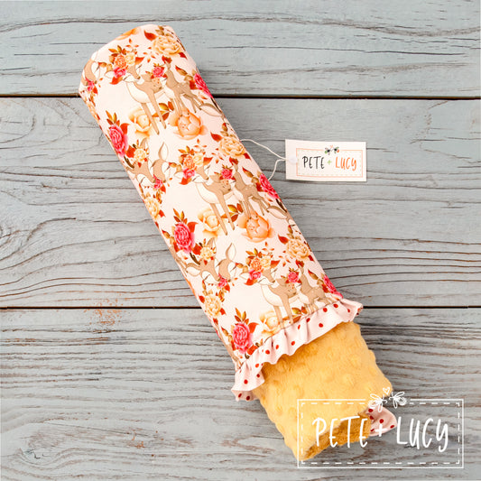 Deer & Roses Minky Blanket