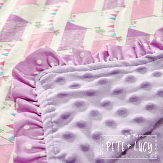 Fancy Camping Minky Blanket