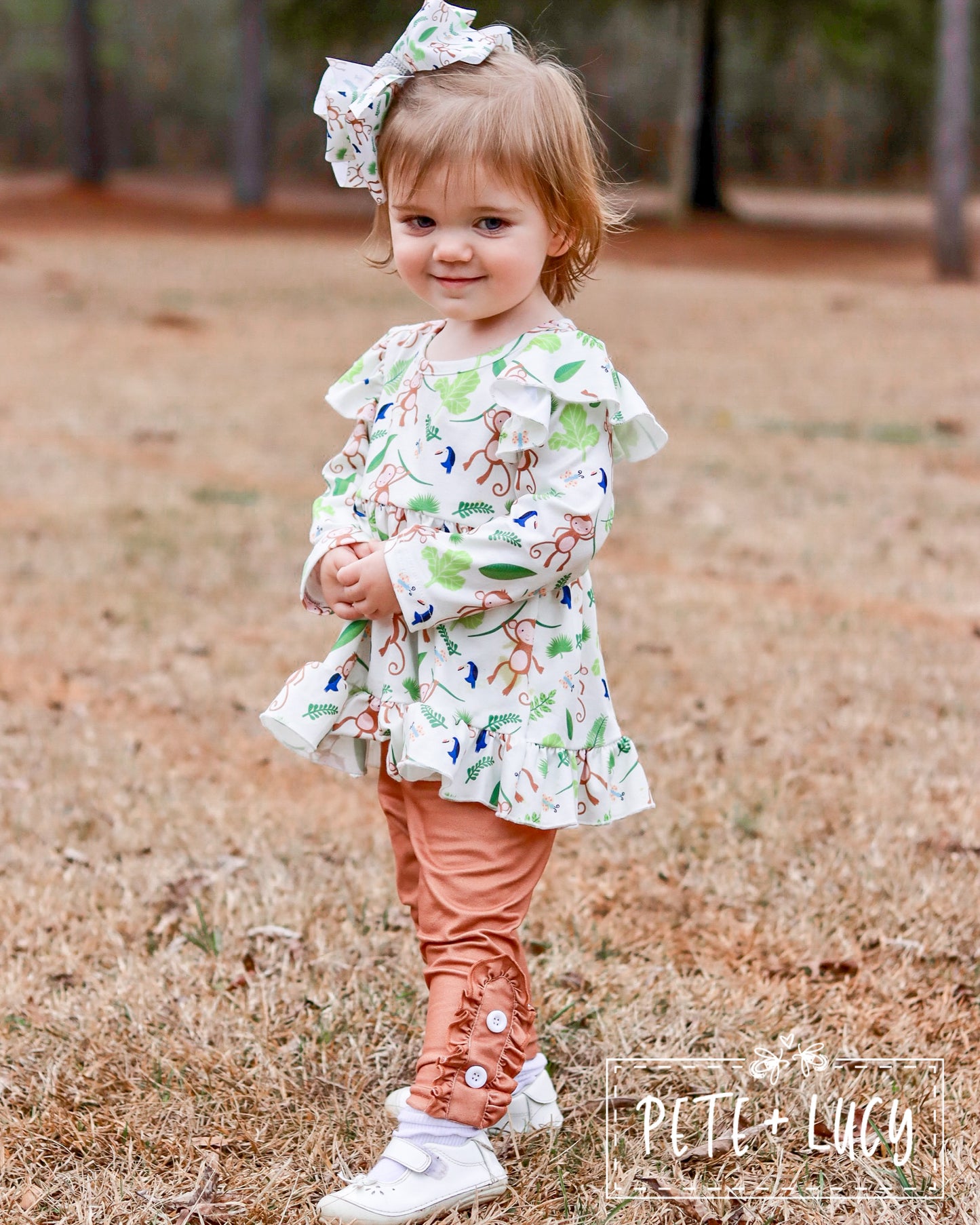 Cute Monkey Pants Set