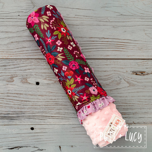 Folkloric Floral Minky Blanket