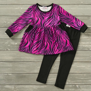 Fierce Fuchsia Long Sleeve Pants Set